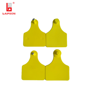 TPU Standard Size Livestock Ear Tags With Laser Engraving For Pig Sheep Cattle