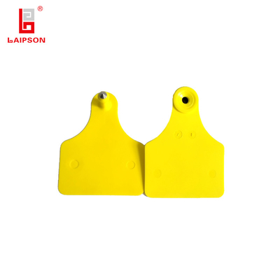 TPU Standard Size Livestock Ear Tags With Laser Engraving For Pig Sheep Cattle